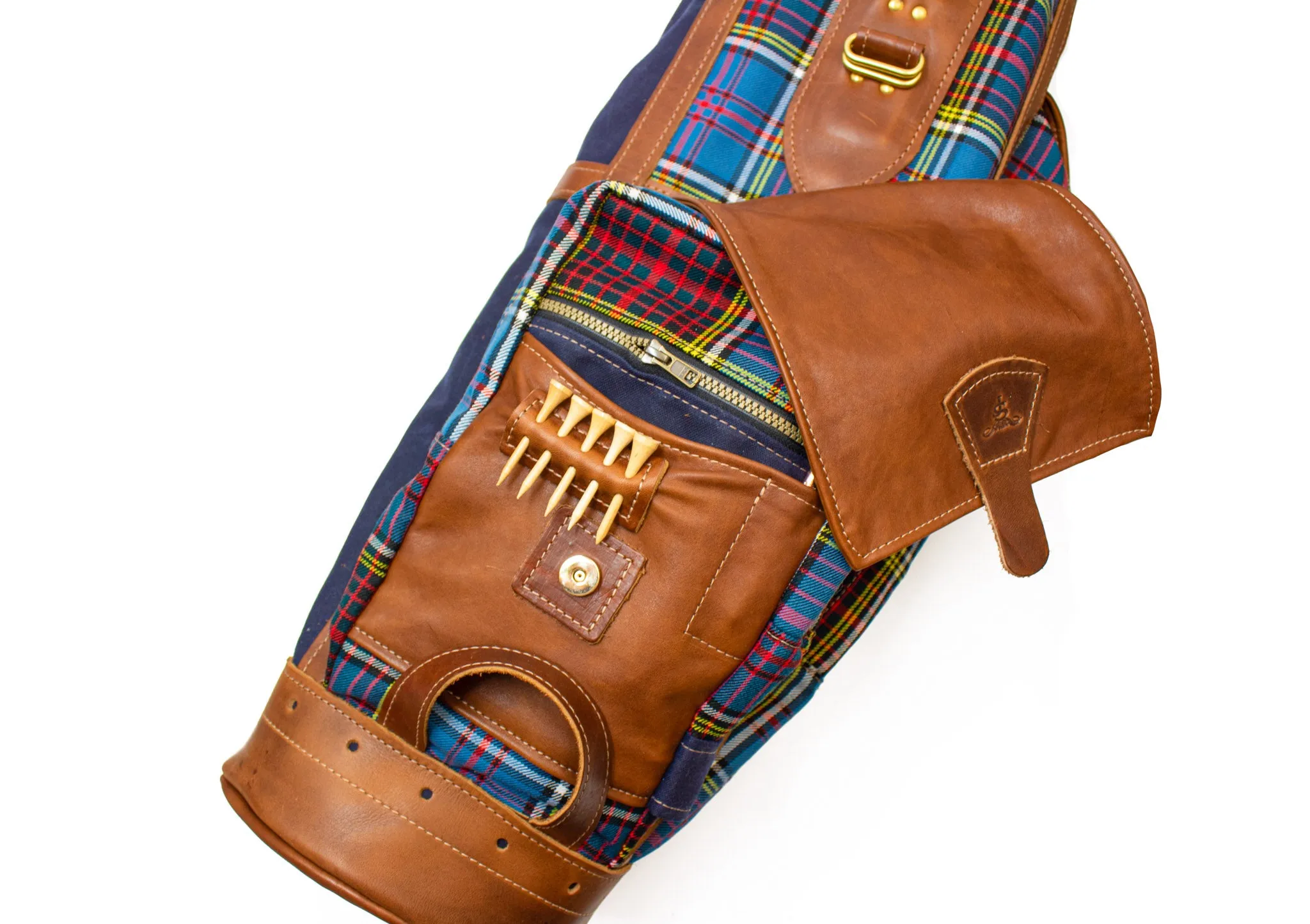 8 Airliner Style Tartan Golf Bag