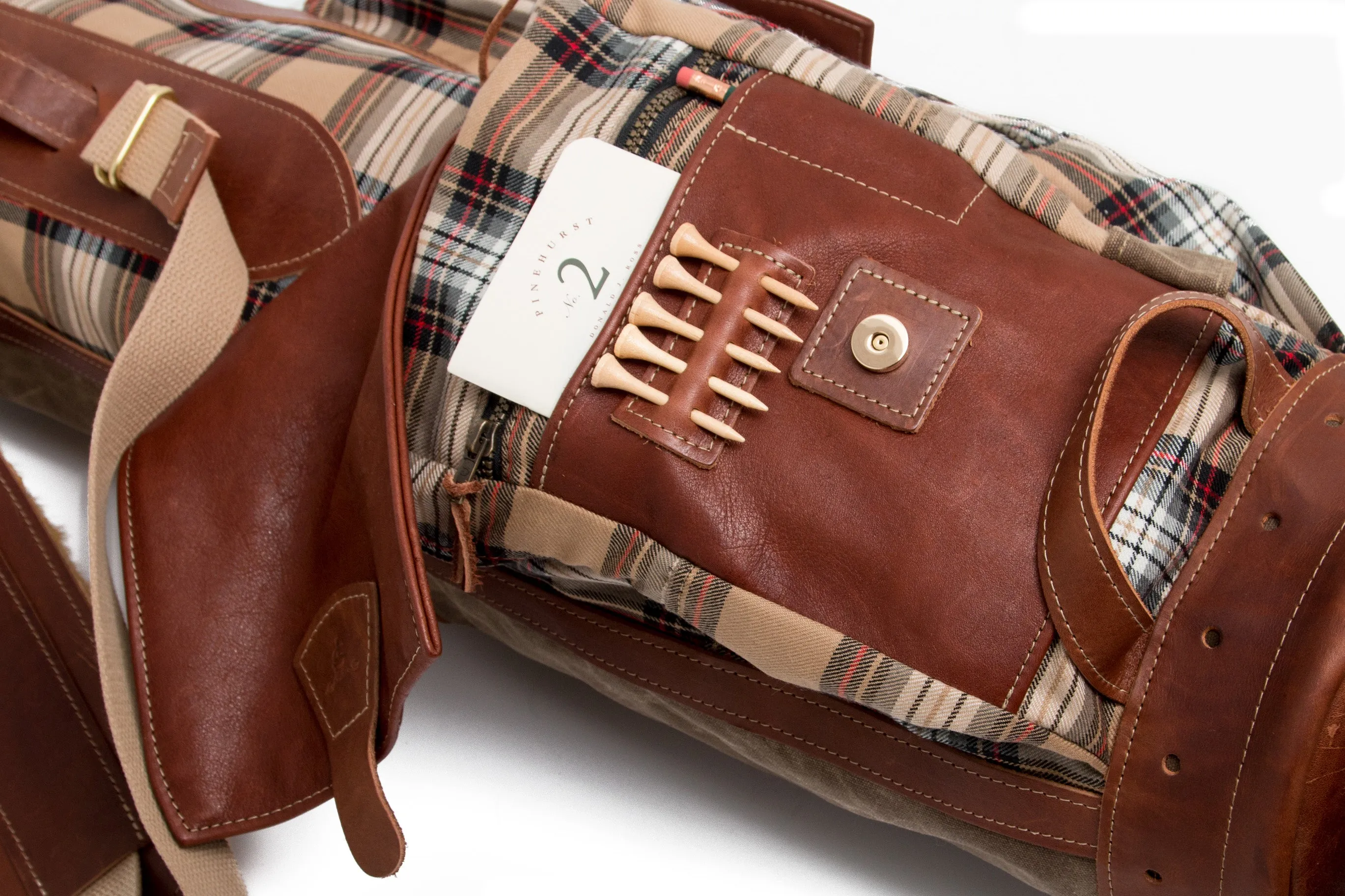 8 Airliner Style Tartan Golf Bag