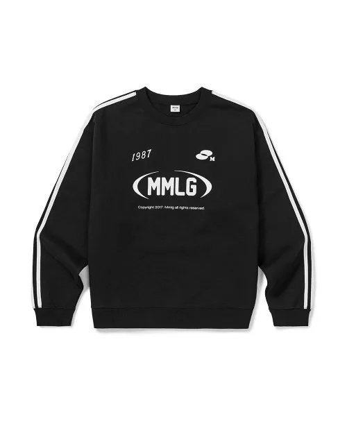 87MM  |Unisex Street Style Long Sleeves Cotton Logo Sweatshirts