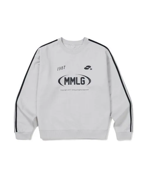 87MM  |Unisex Street Style Long Sleeves Cotton Logo Sweatshirts