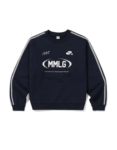 87MM  |Unisex Street Style Long Sleeves Cotton Logo Sweatshirts