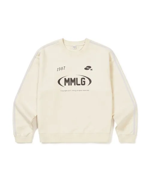 87MM  |Unisex Street Style Long Sleeves Cotton Logo Sweatshirts