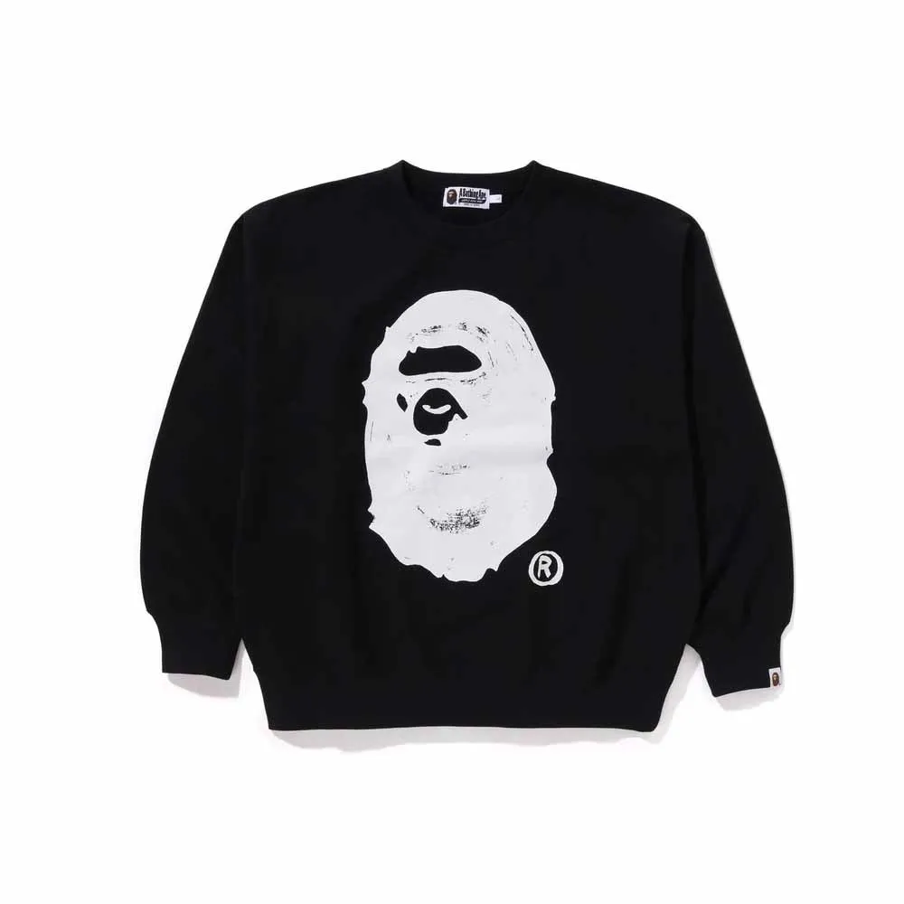 A BATHING APE  |Pullovers Unisex Street Style Plain Logo Sweatshirts