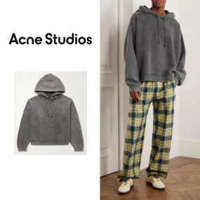 Acne Studios  |Pullovers Street Style Long Sleeves Plain Cotton Logo