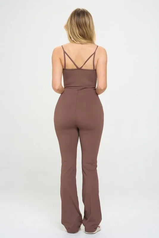 Active Flare Cami Jumpsuit Romper