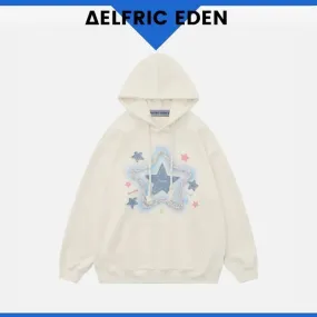 Aelfric Eden  |Pullovers Star Unisex Denim Street Style Long Sleeves Cotton