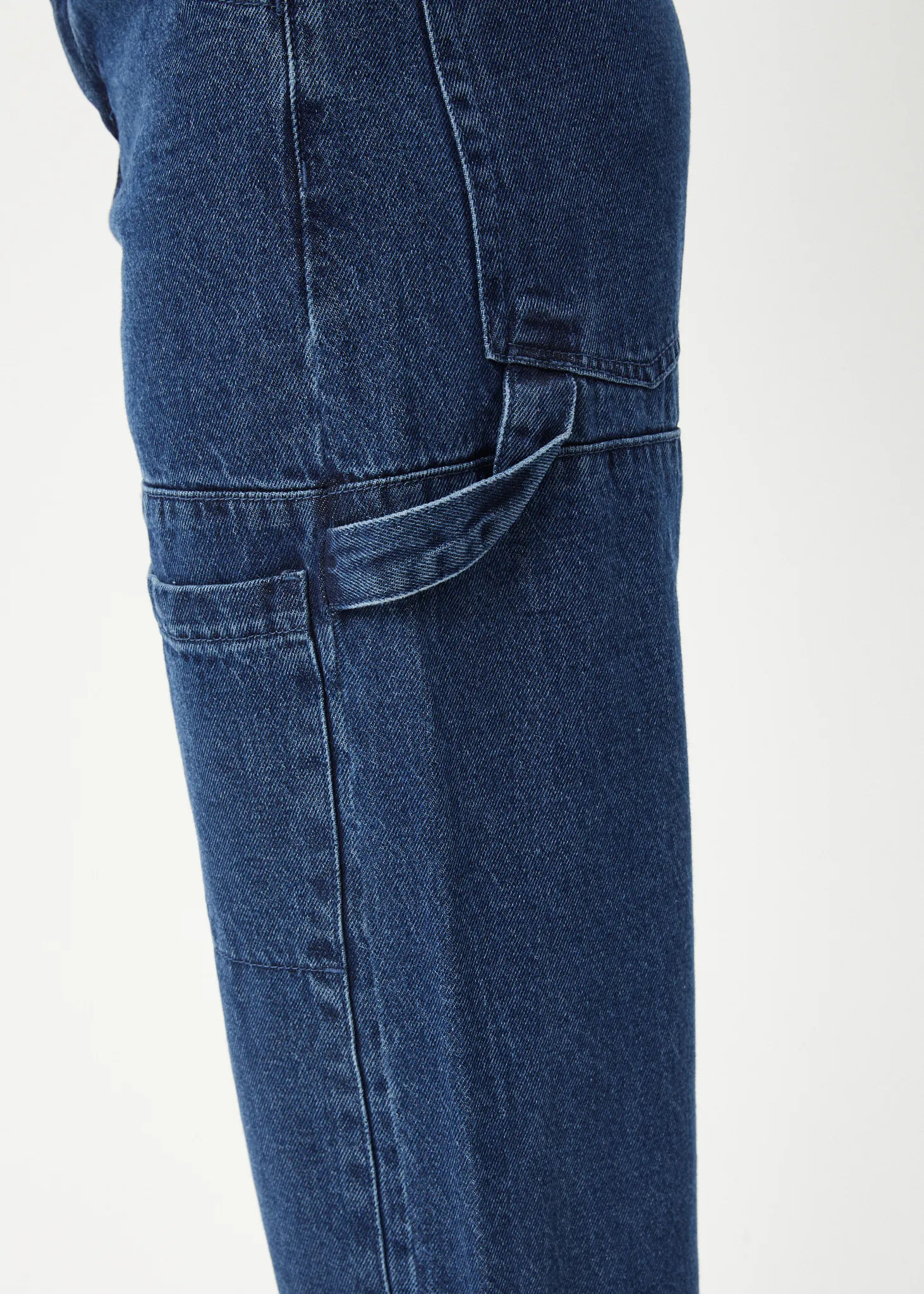 AFENDS Womens Moss - Denim Carpenter Jeans - Authentic Blue