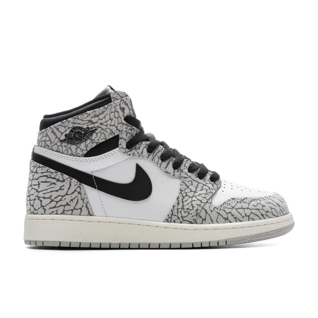 Air Jordan 1 Retro High OG (GS) - Tech Grey/Muslin/Black