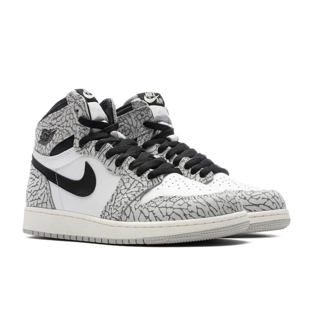 Air Jordan 1 Retro High OG (GS) - Tech Grey/Muslin/Black