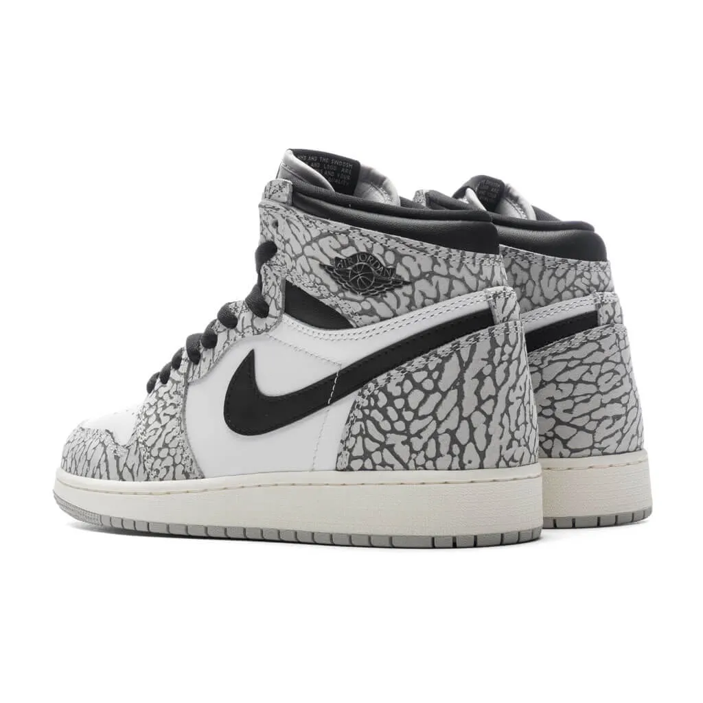 Air Jordan 1 Retro High OG (GS) - Tech Grey/Muslin/Black