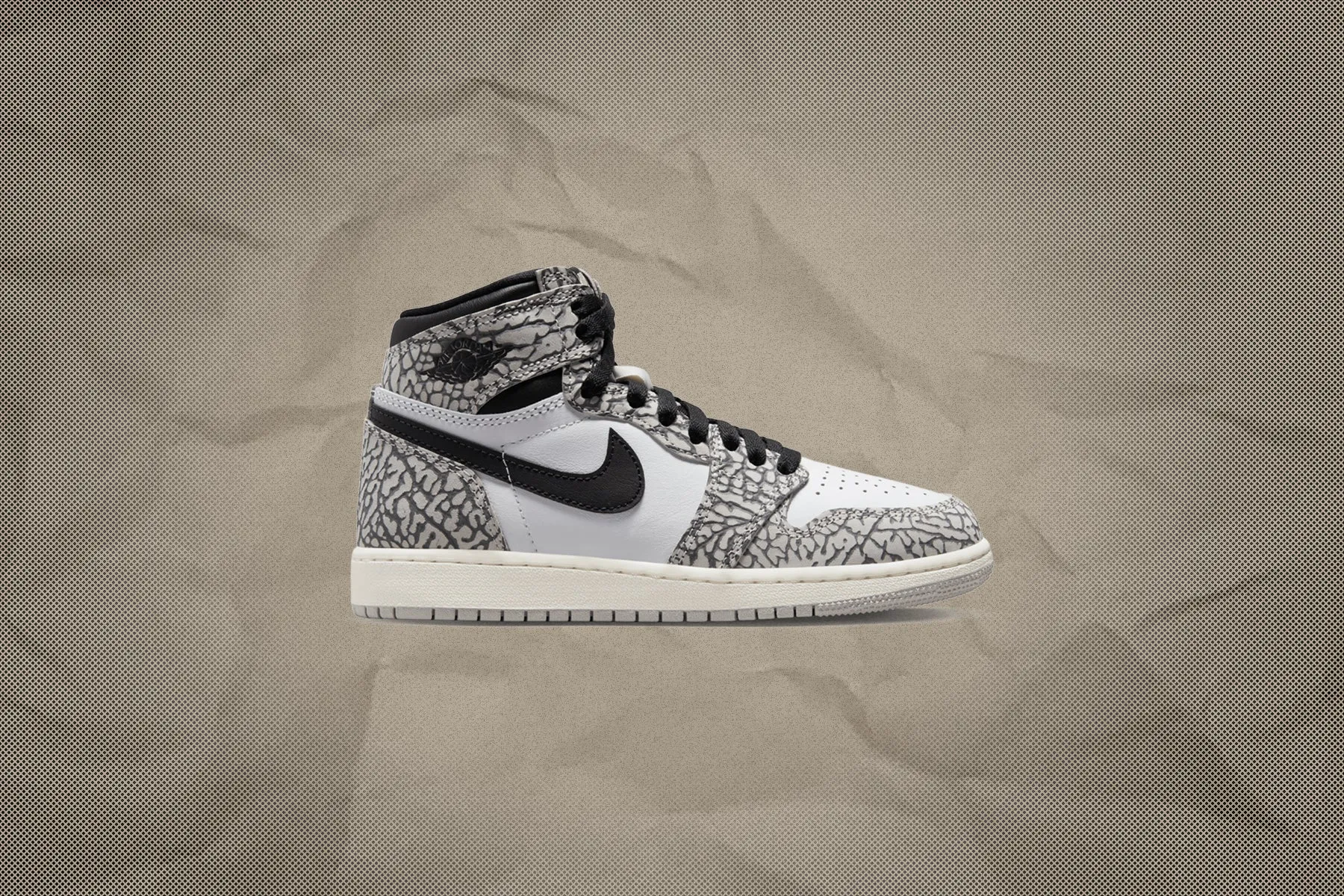 Air Jordan 1 Retro High OG (GS) - Tech Grey/Muslin/Black