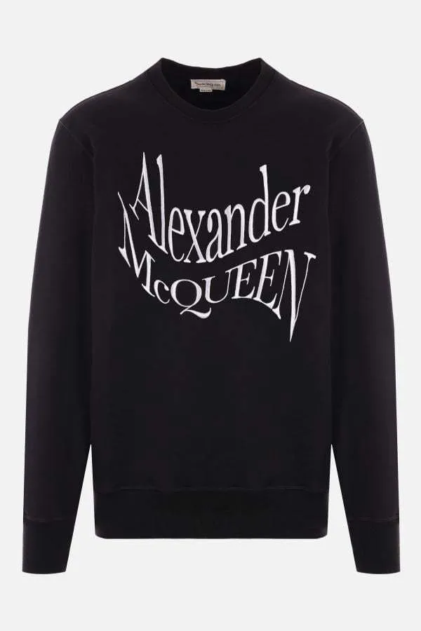 alexander mcqueen  |Crew Neck Pullovers Long Sleeves Plain Cotton Logo