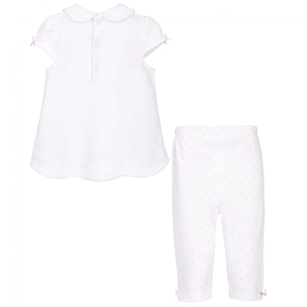 Baby Girls White Leggings Set