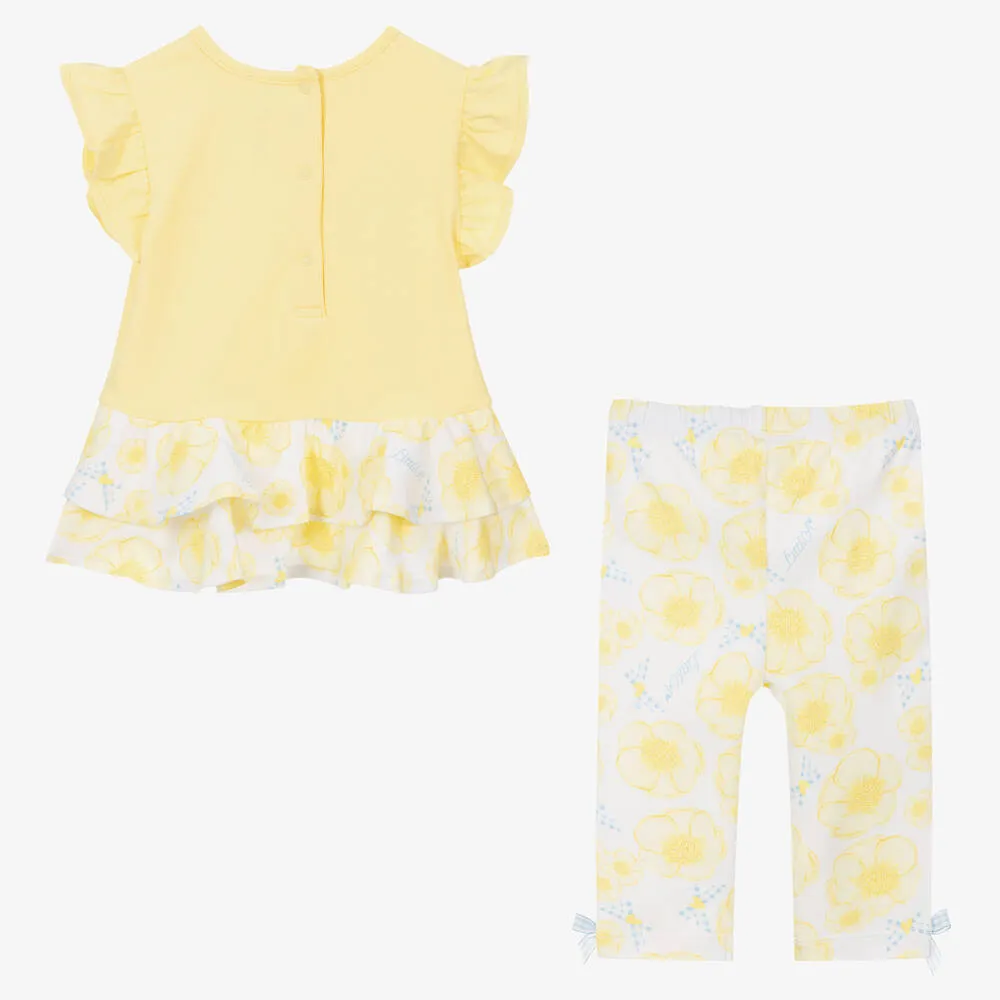 Baby Girls Yellow Leggings Set