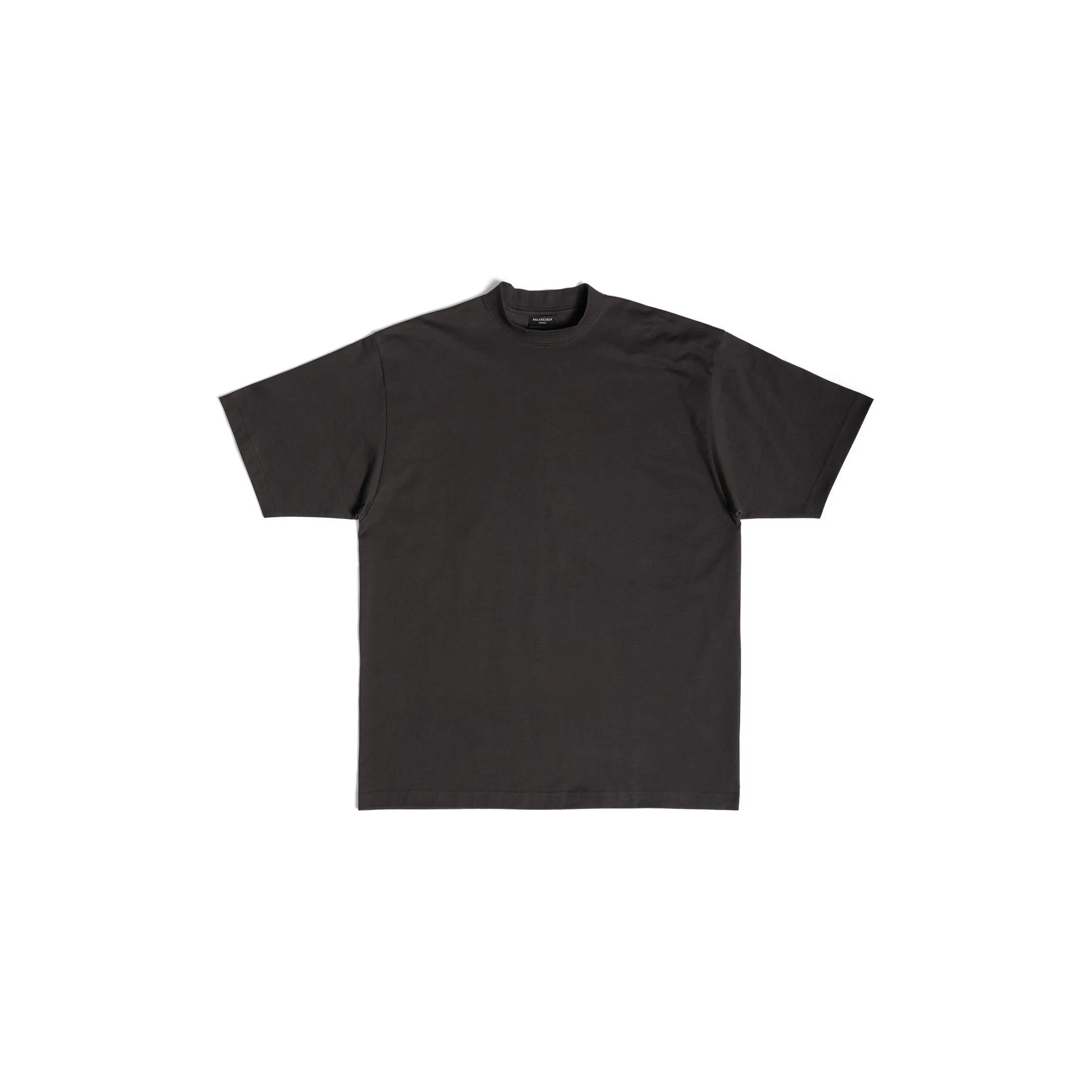 BALENCIAGA  |Bb Paris Strass T-shirt Medium Fit in Black Faded