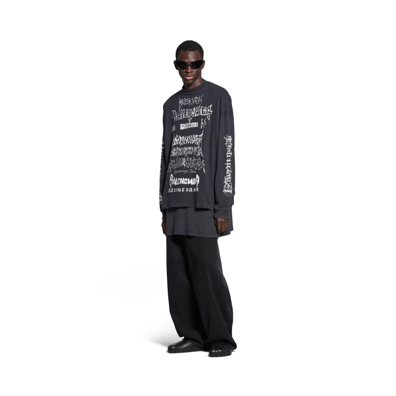 BALENCIAGA  |Crew Neck Unisex Street Style Long Sleeves