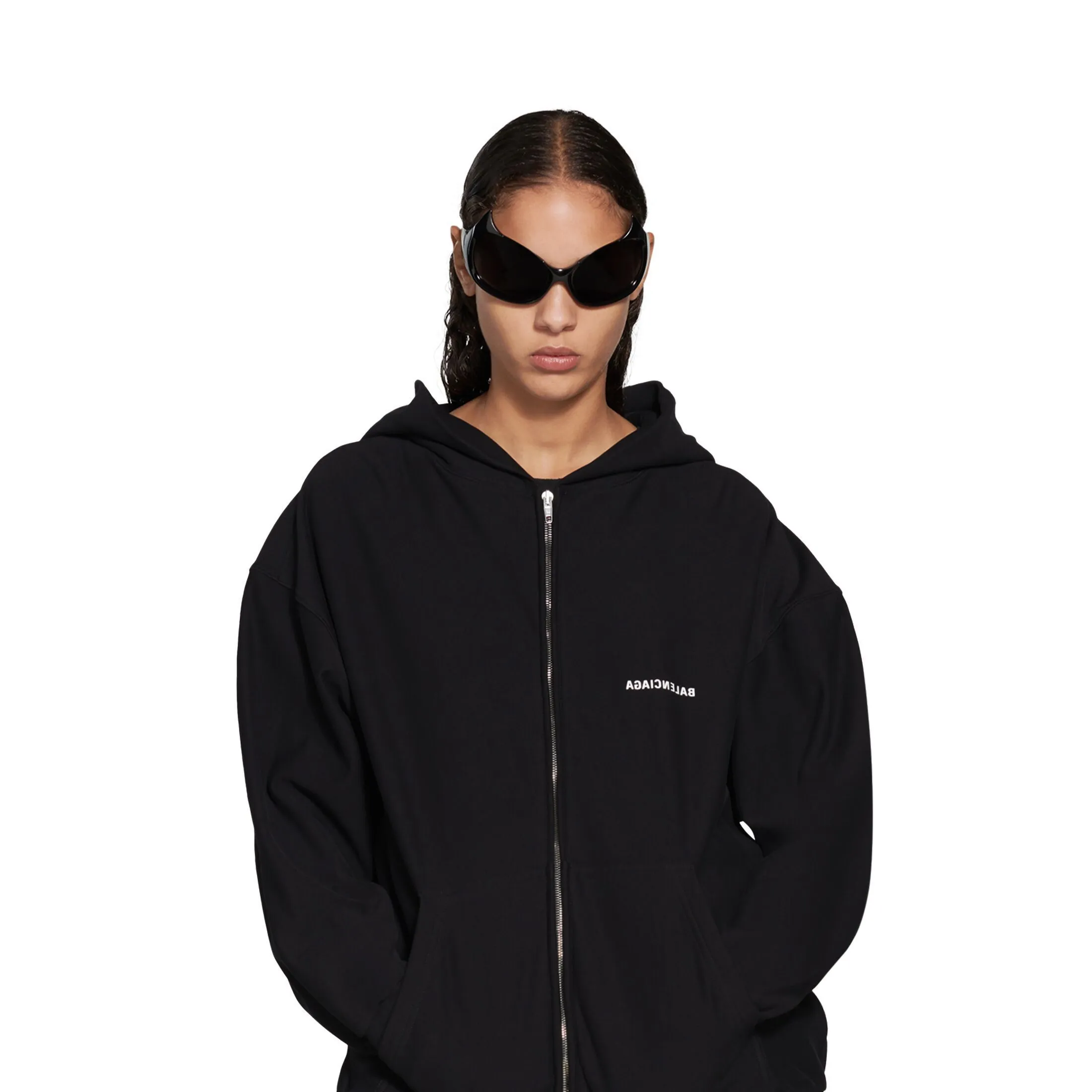 BALENCIAGA  |Logo Luxury Pullovers Unisex Long Sleeves Plain Cotton