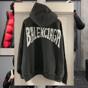 BALENCIAGA  |Pullovers Street Style Long Sleeves Plain Cotton Logo Luxury