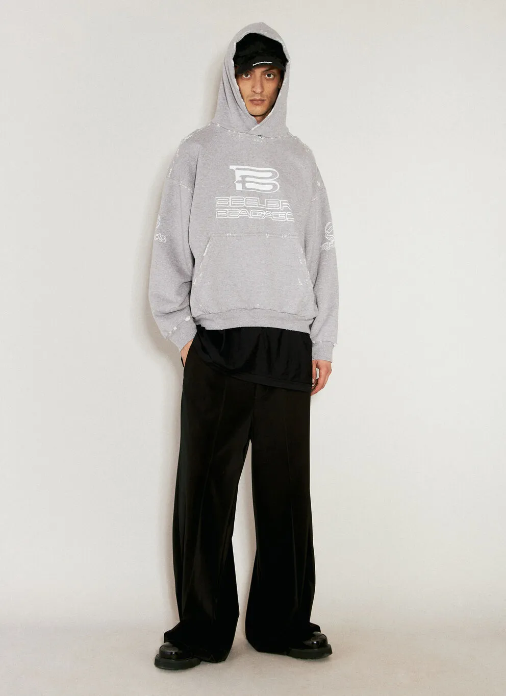 BALENCIAGA  |Unisex Sweat Street Style Long Sleeves Plain Cotton