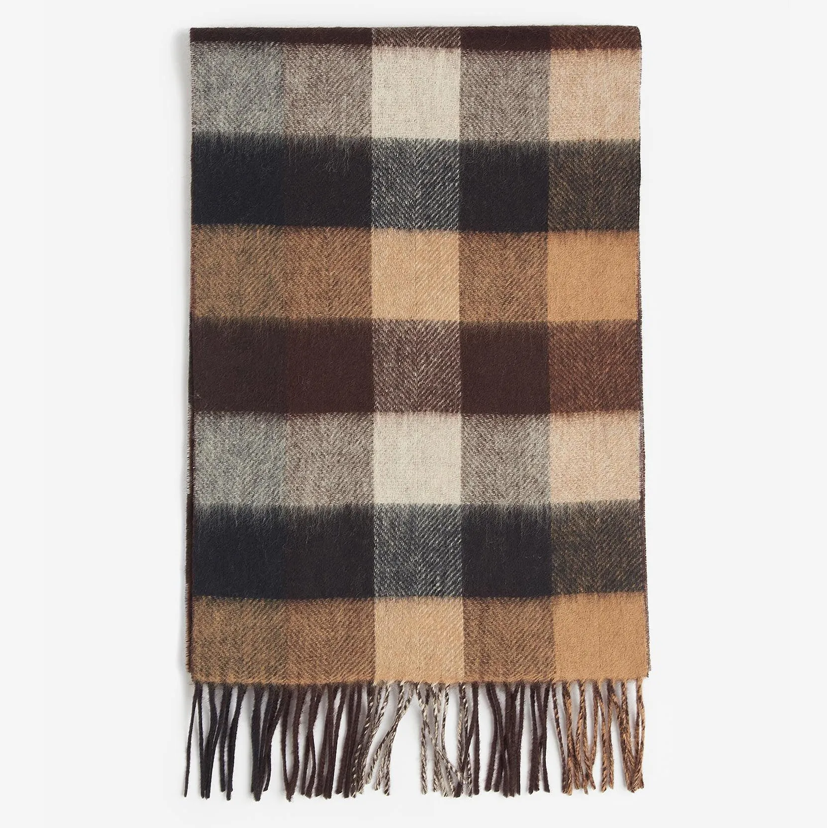 Barbour Largs Checked Scarf in Autumn Dress