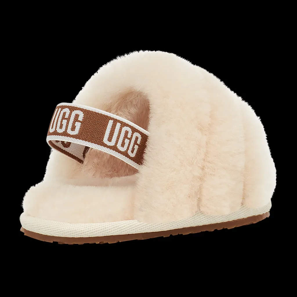 Beige Fluff Yeah Strap Slide