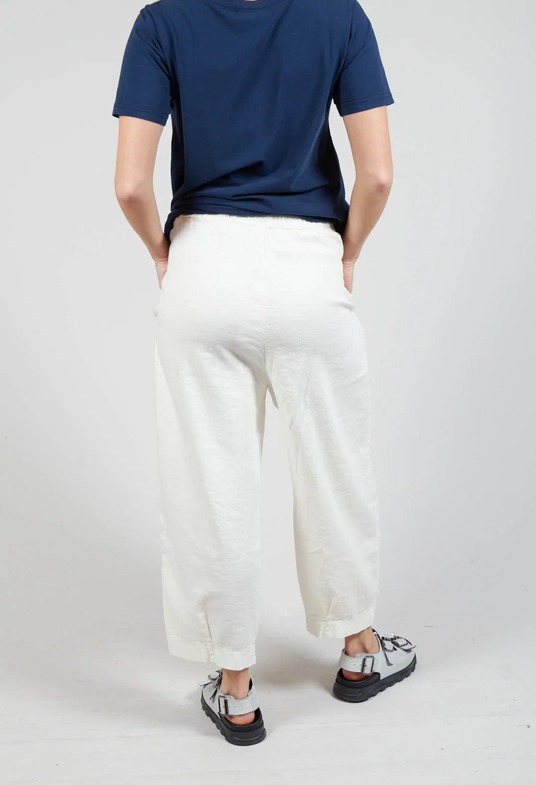 Bianco D Trousers In Mandorla