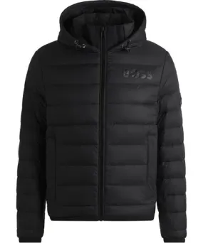 Boss Water-repellent down jacket with tonal logo