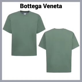 BOTTEGA VENETA  |Crew Neck Pullovers Plain Cotton Short Sleeves Logo