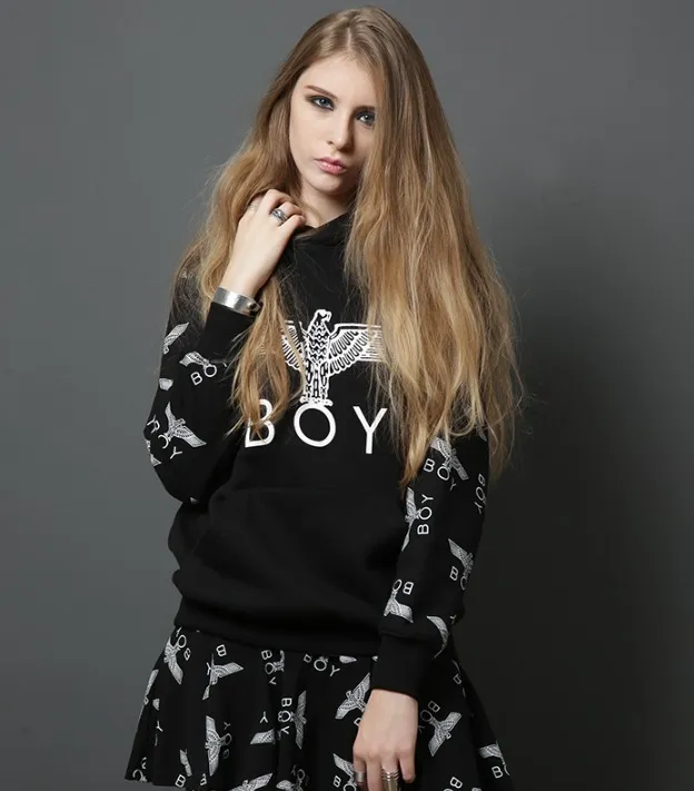 BOY LONDON  |Unisex Studded Street Style Long Sleeves Cotton Medium