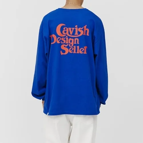 CAVISH  |Unisex Street Style Long Sleeves Long Sleeve T-shirt Logo