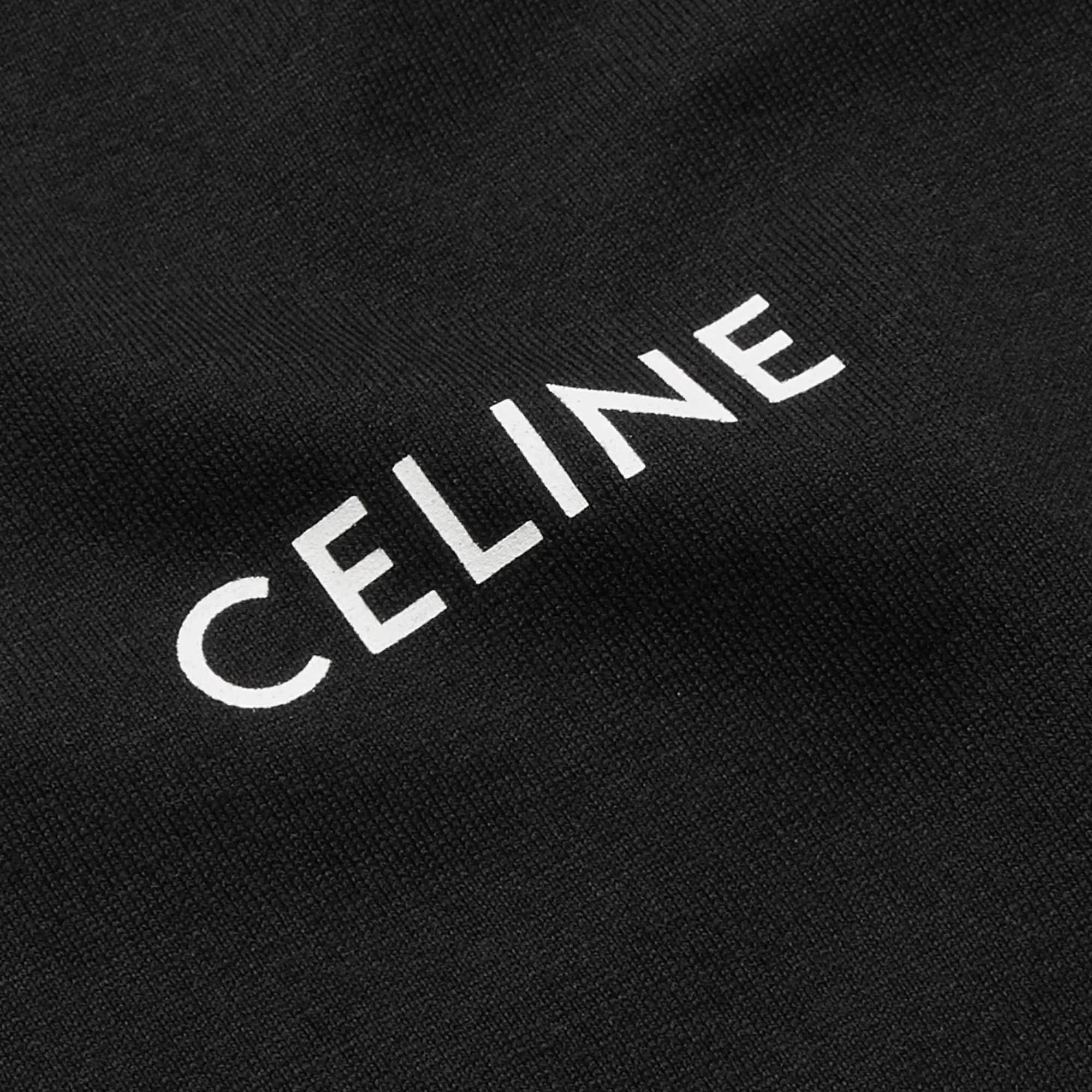 CELINE  |Crew Neck Pullovers Plain Cotton Short Sleeves Logo Luxury