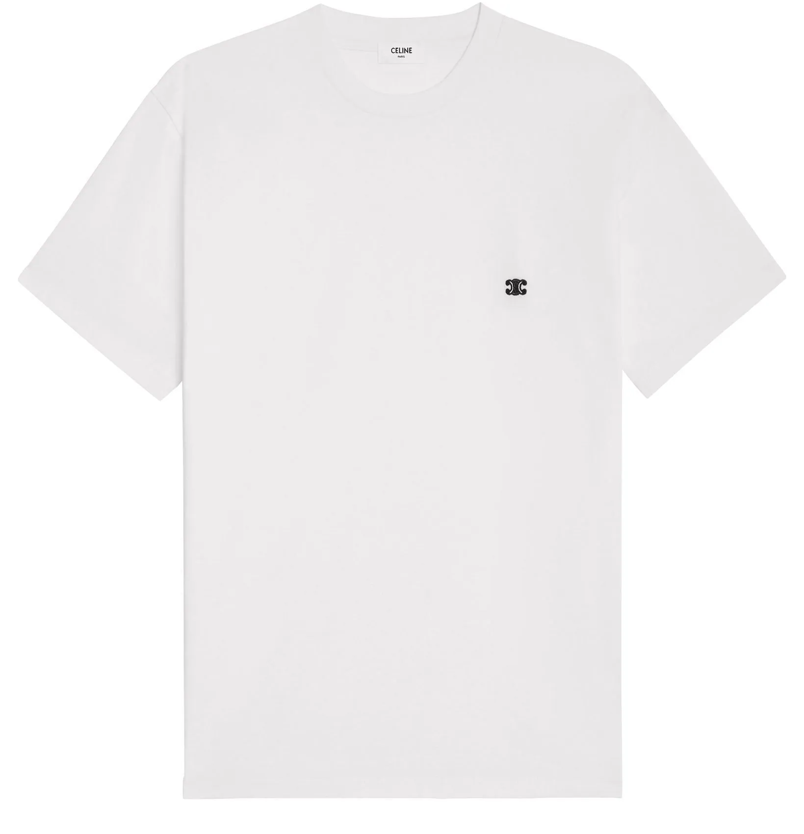 CELINE  |Crew Neck Pullovers Unisex Plain Cotton Short Sleeves Logo