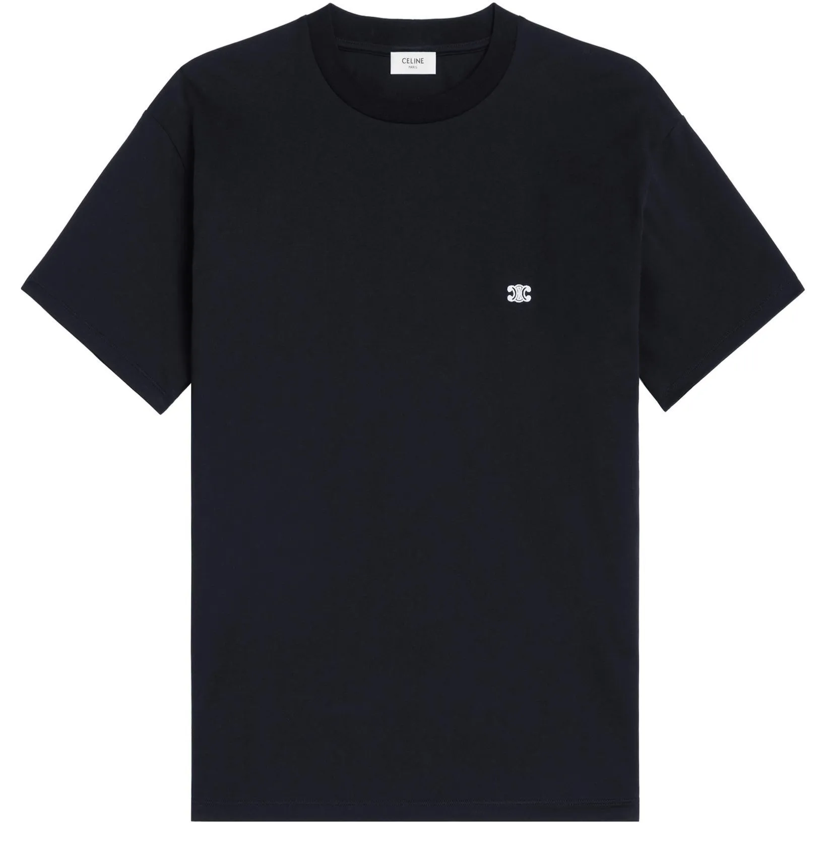 CELINE  |Crew Neck Pullovers Unisex Plain Cotton Short Sleeves Logo