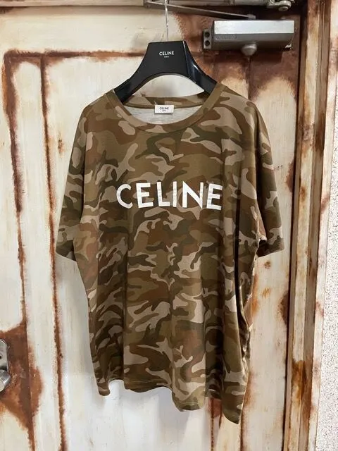 CELINE  |Pullovers Camouflage Street Style Cotton Short Sleeves