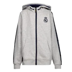 Chaqueta Chándal Niños Kids on Tour Real Madrid Cremallera Cinta Gris