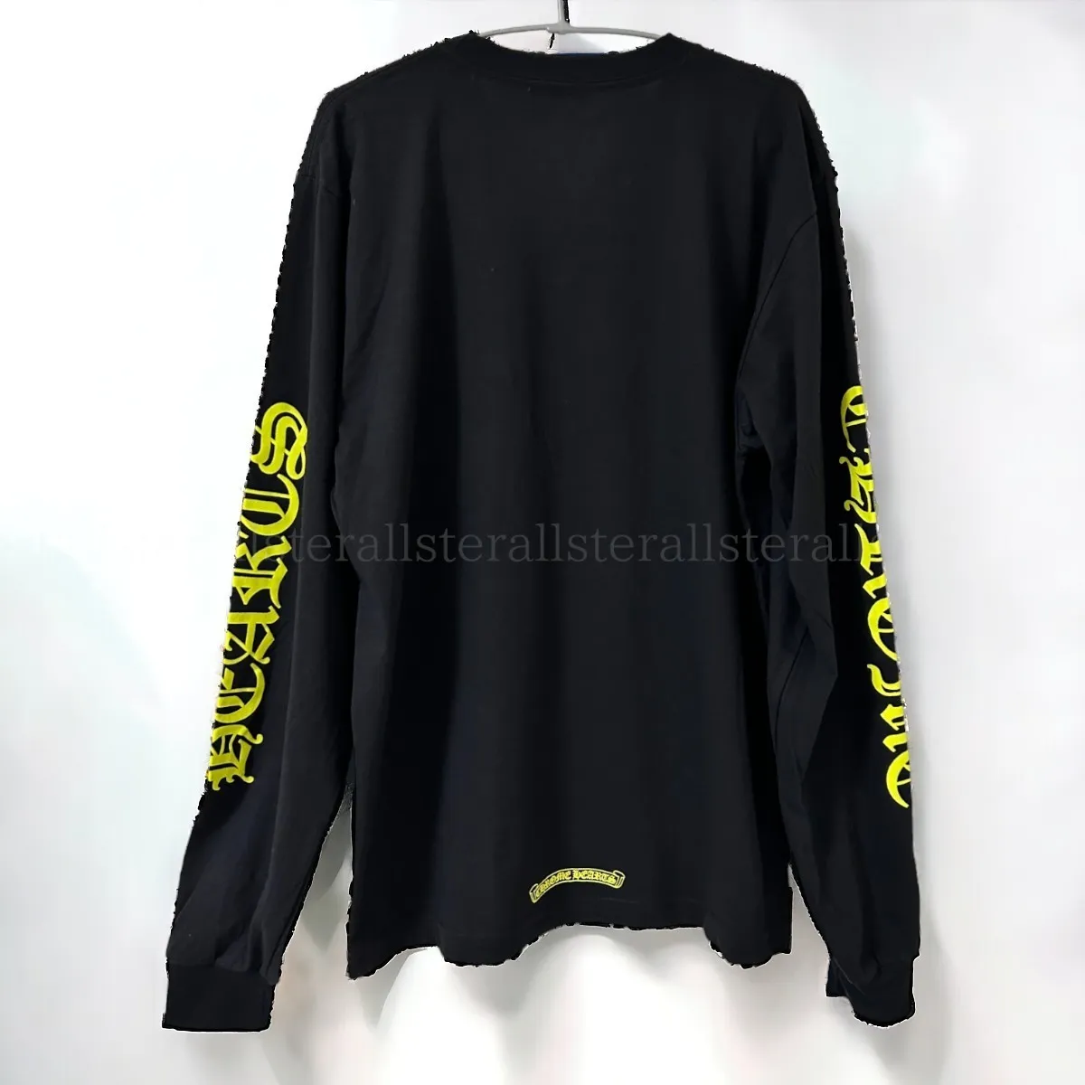 CHROME HEARTS  |Crew Neck Unisex Long Sleeves Plain Cotton