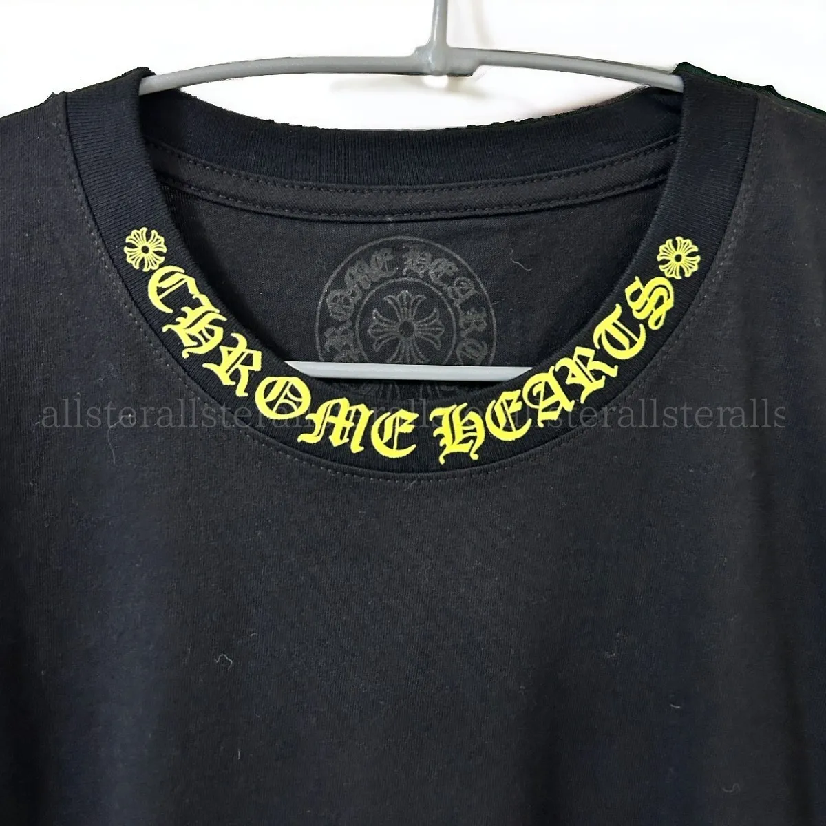 CHROME HEARTS  |Crew Neck Unisex Long Sleeves Plain Cotton