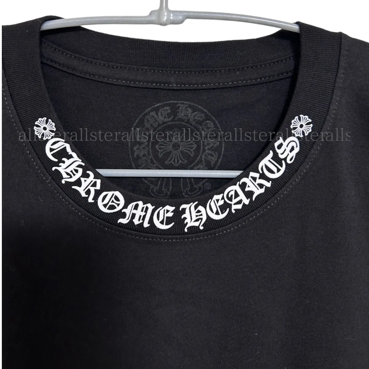 CHROME HEARTS  |Crew Neck Unisex Long Sleeves Plain Cotton