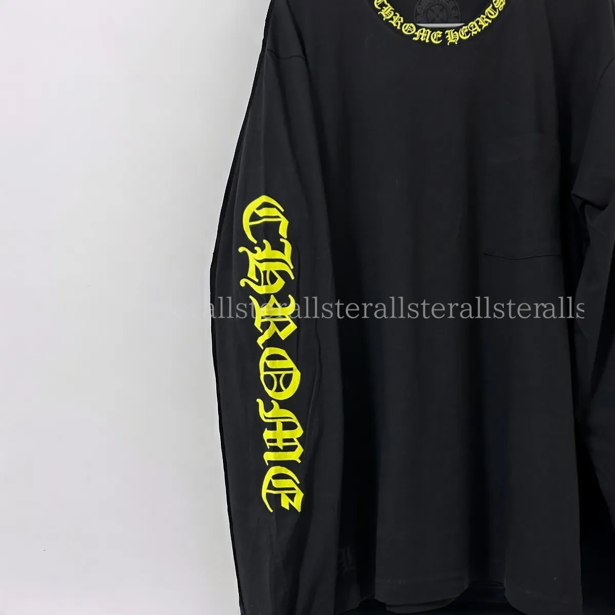 CHROME HEARTS  |Crew Neck Unisex Long Sleeves Plain Cotton