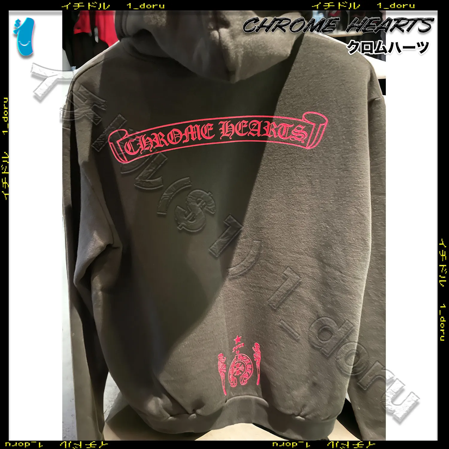 CHROME HEARTS  |Monogram Unisex Blended Fabrics Street Style Long Sleeves