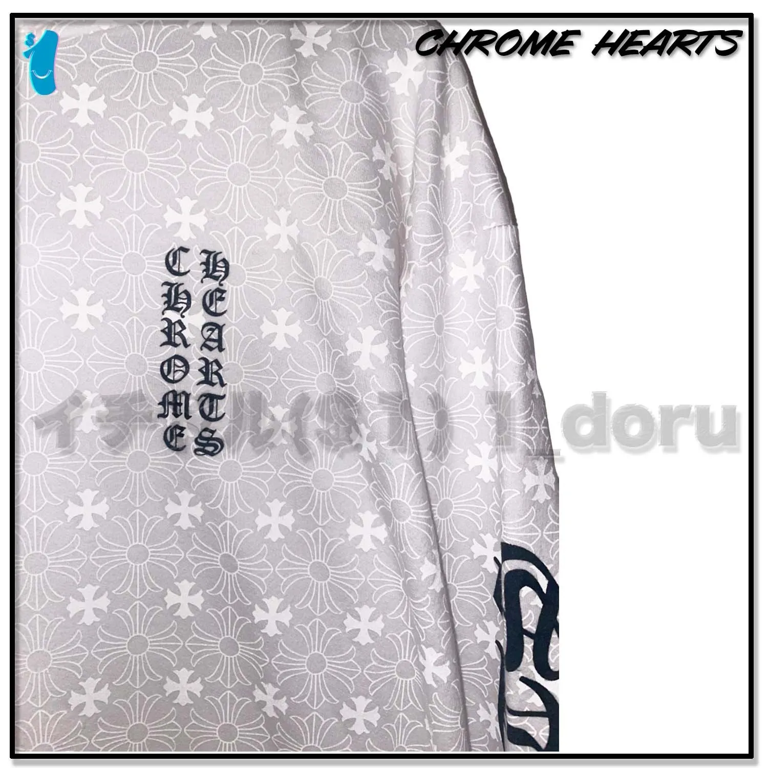 CHROME HEARTS  |Unisex Street Style Long Sleeves Cotton Logos on the Sleeves