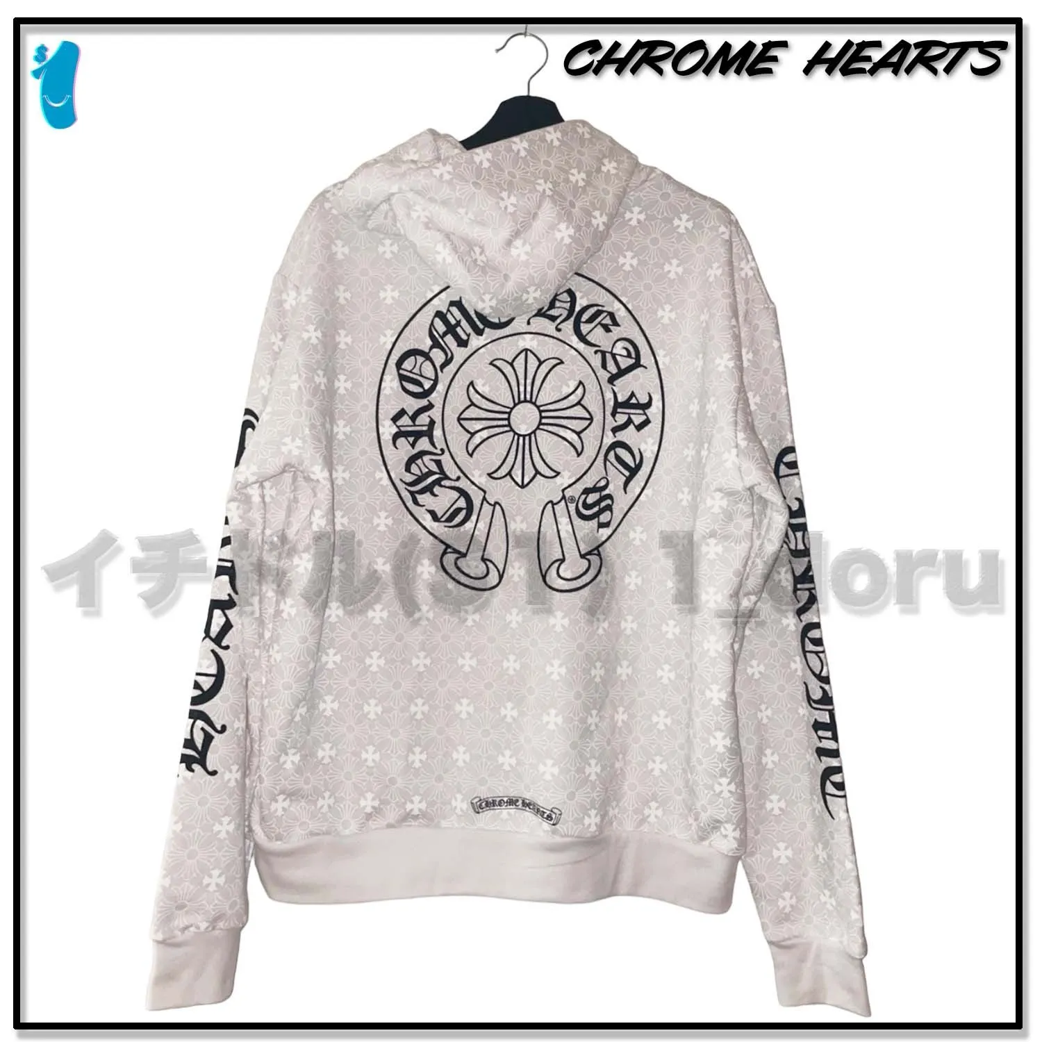 CHROME HEARTS  |Unisex Street Style Long Sleeves Cotton Logos on the Sleeves