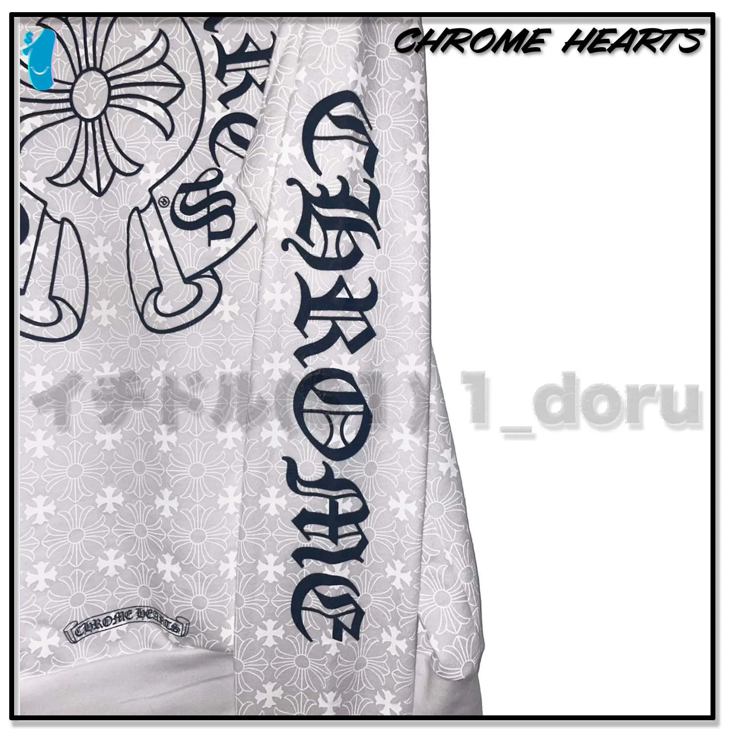 CHROME HEARTS  |Unisex Street Style Long Sleeves Cotton Logos on the Sleeves