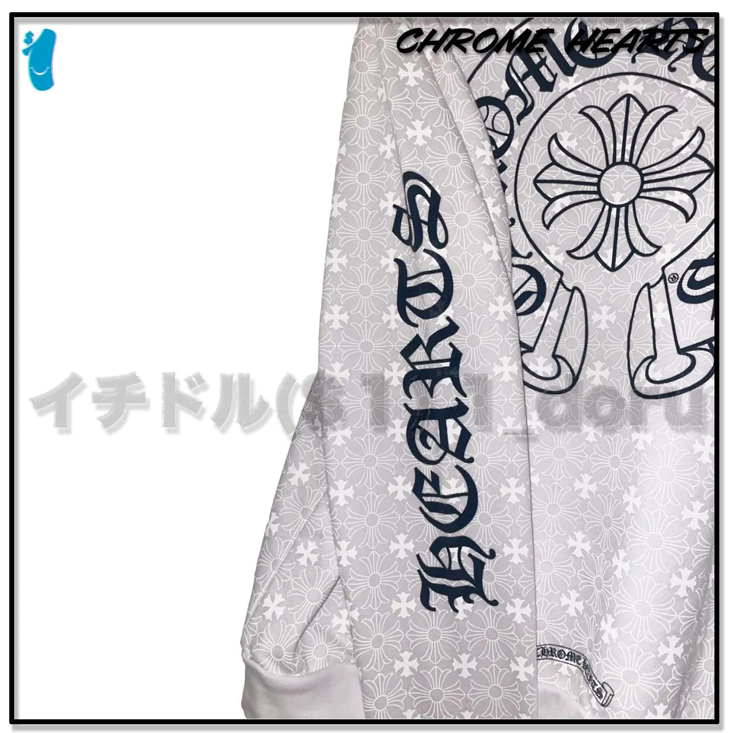 CHROME HEARTS  |Unisex Street Style Long Sleeves Cotton Logos on the Sleeves