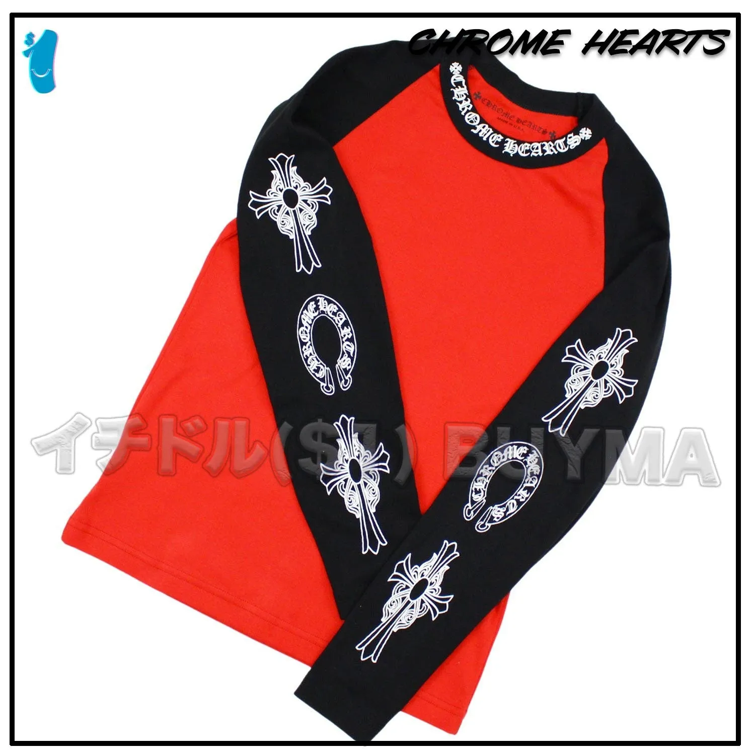 CHROME HEARTS  |Unisex Street Style Long Sleeves Cotton Long Sleeve T-shirt