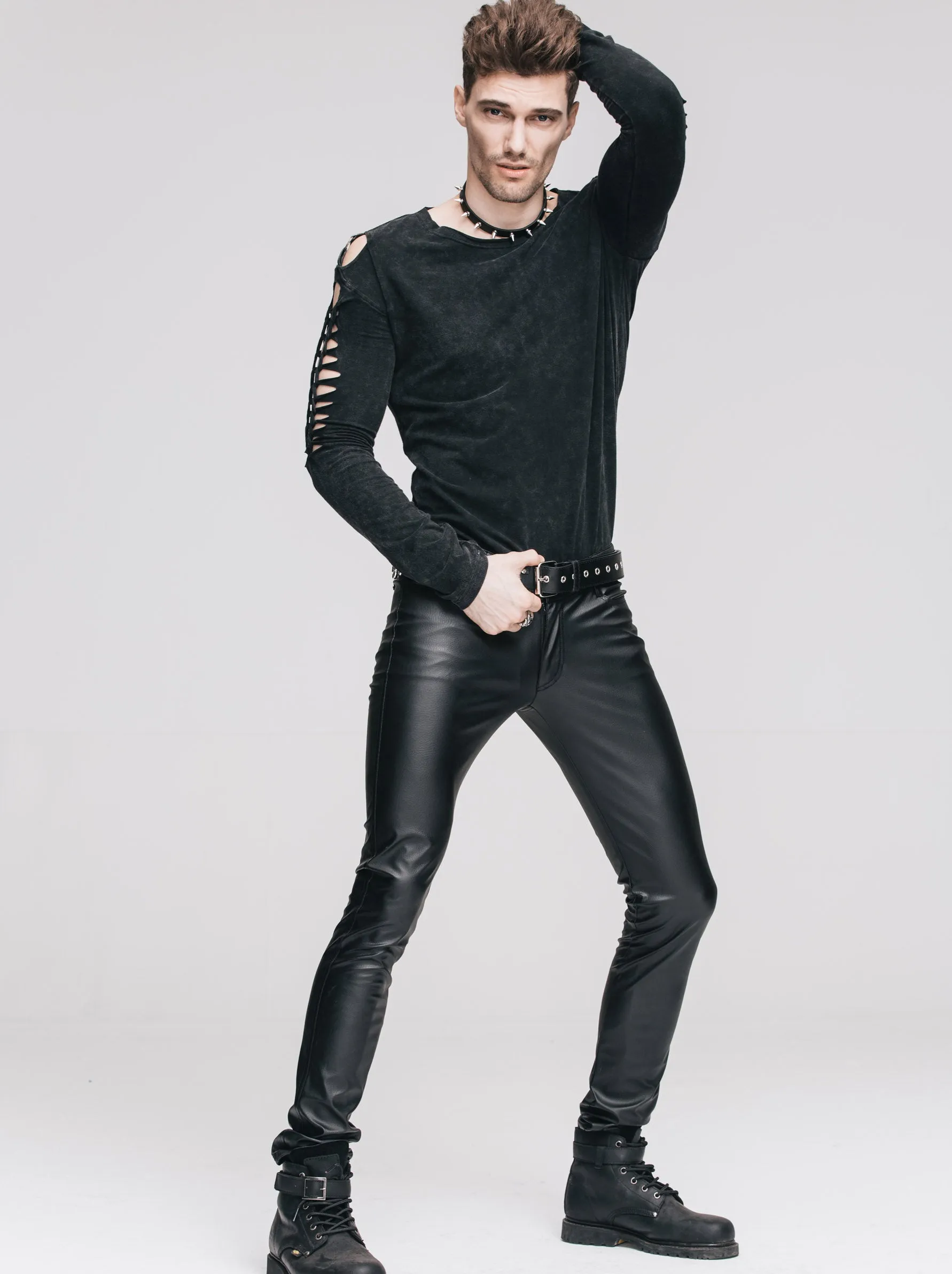 Classic Vegan Leather Pants