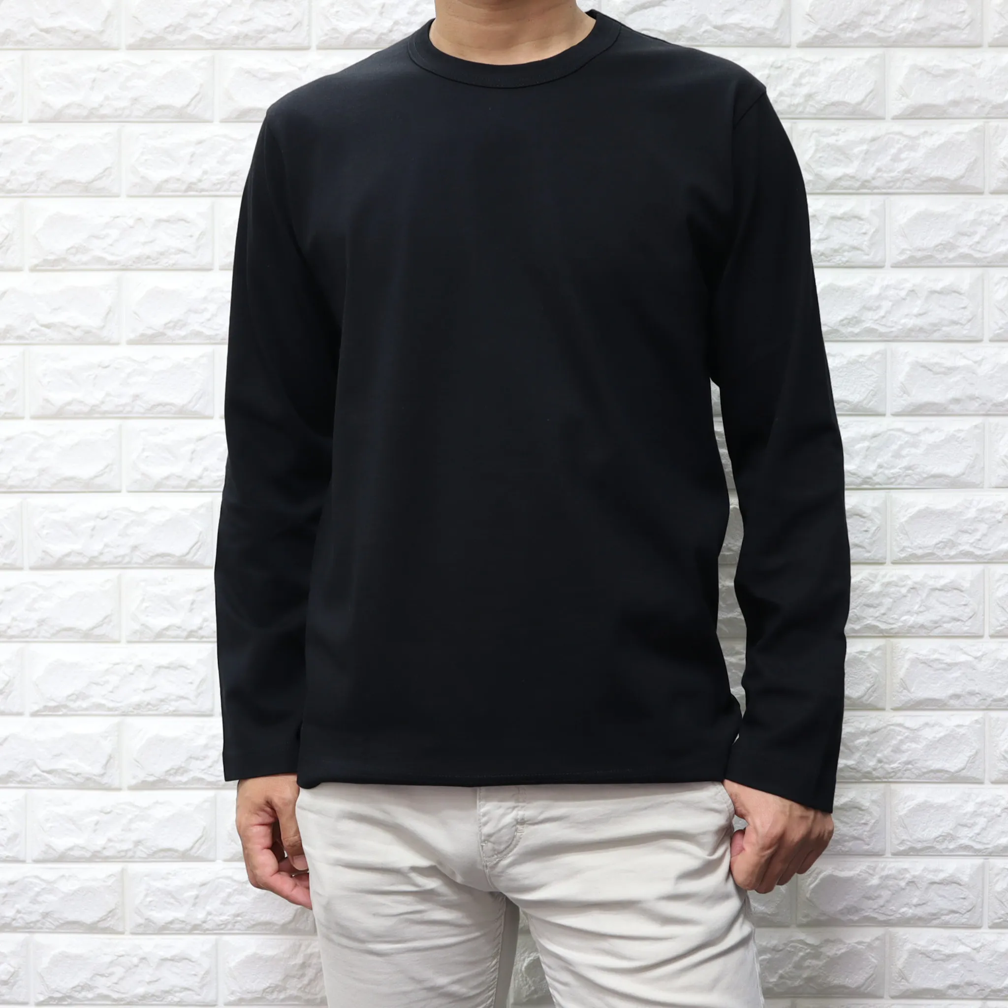 COMME des GARCONS  |Crew Neck Unisex Collaboration Long Sleeves Plain Cotton