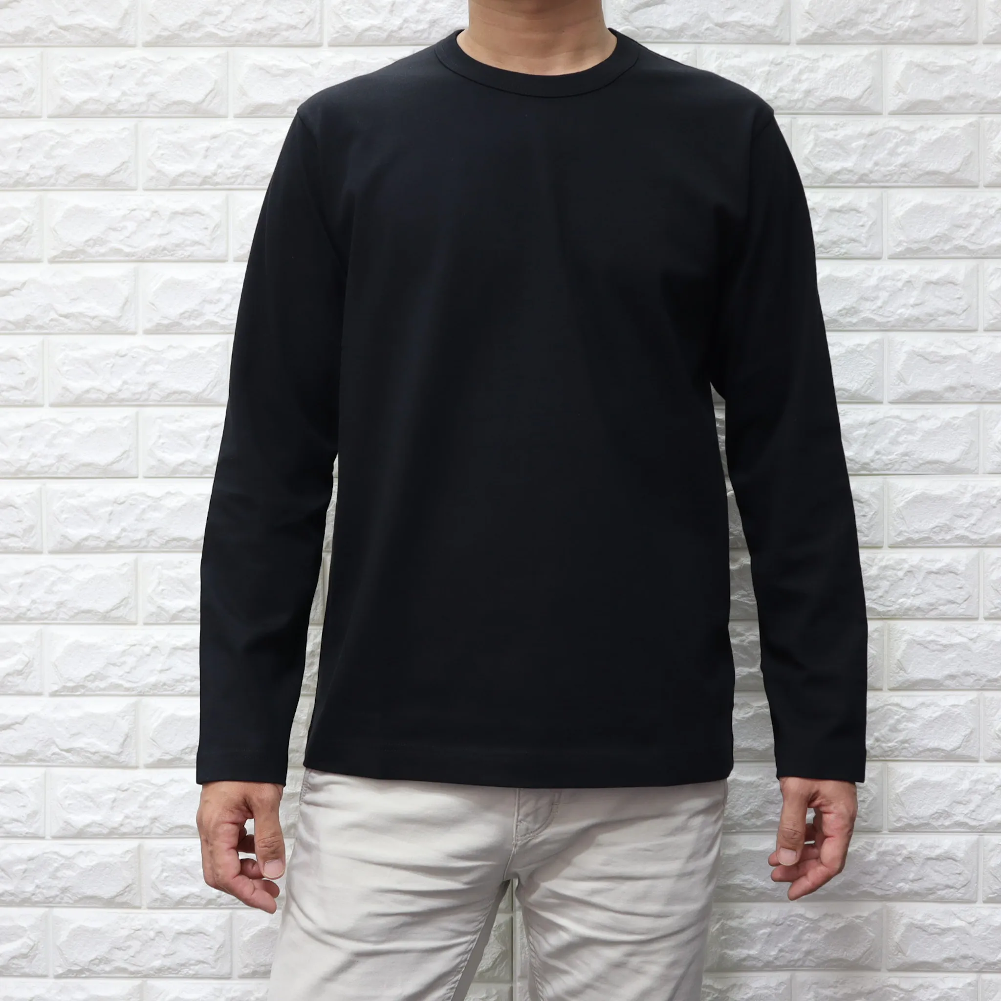 COMME des GARCONS  |Crew Neck Unisex Collaboration Long Sleeves Plain Cotton