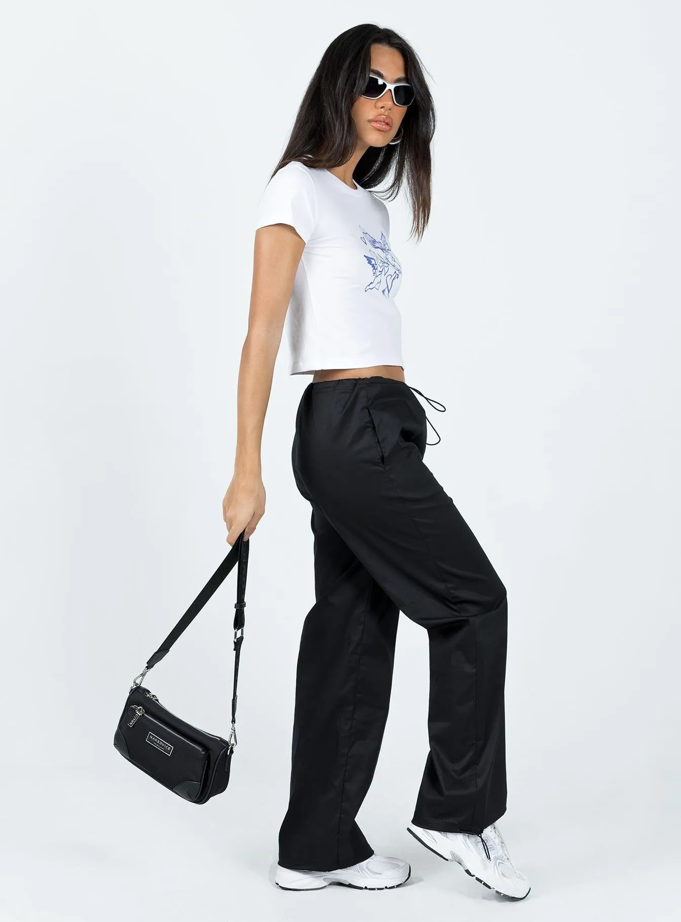 Connels Parachute Pants Black