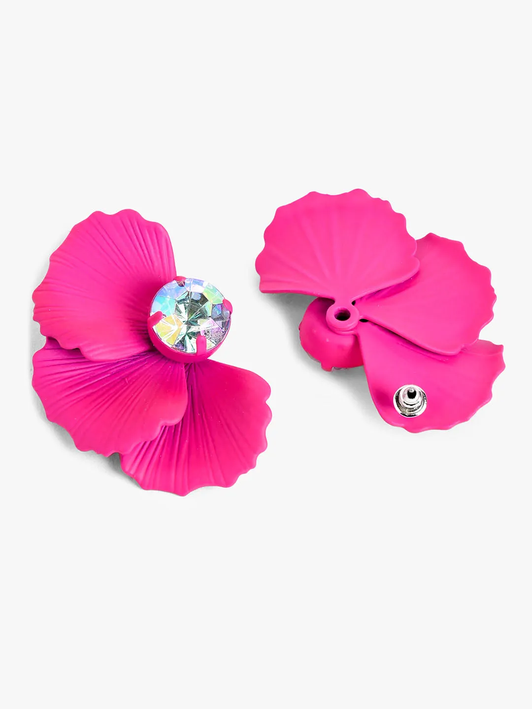 Dainty Half Flower Earrings